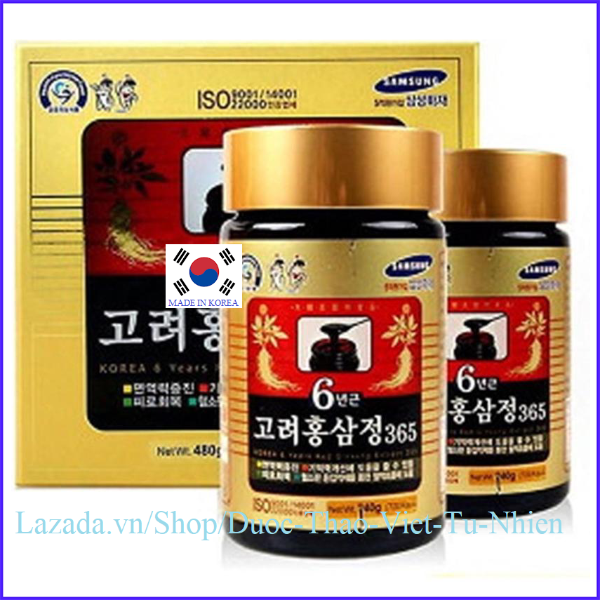 Cao hồng sâm 6 năm tuổi hàn quốc .