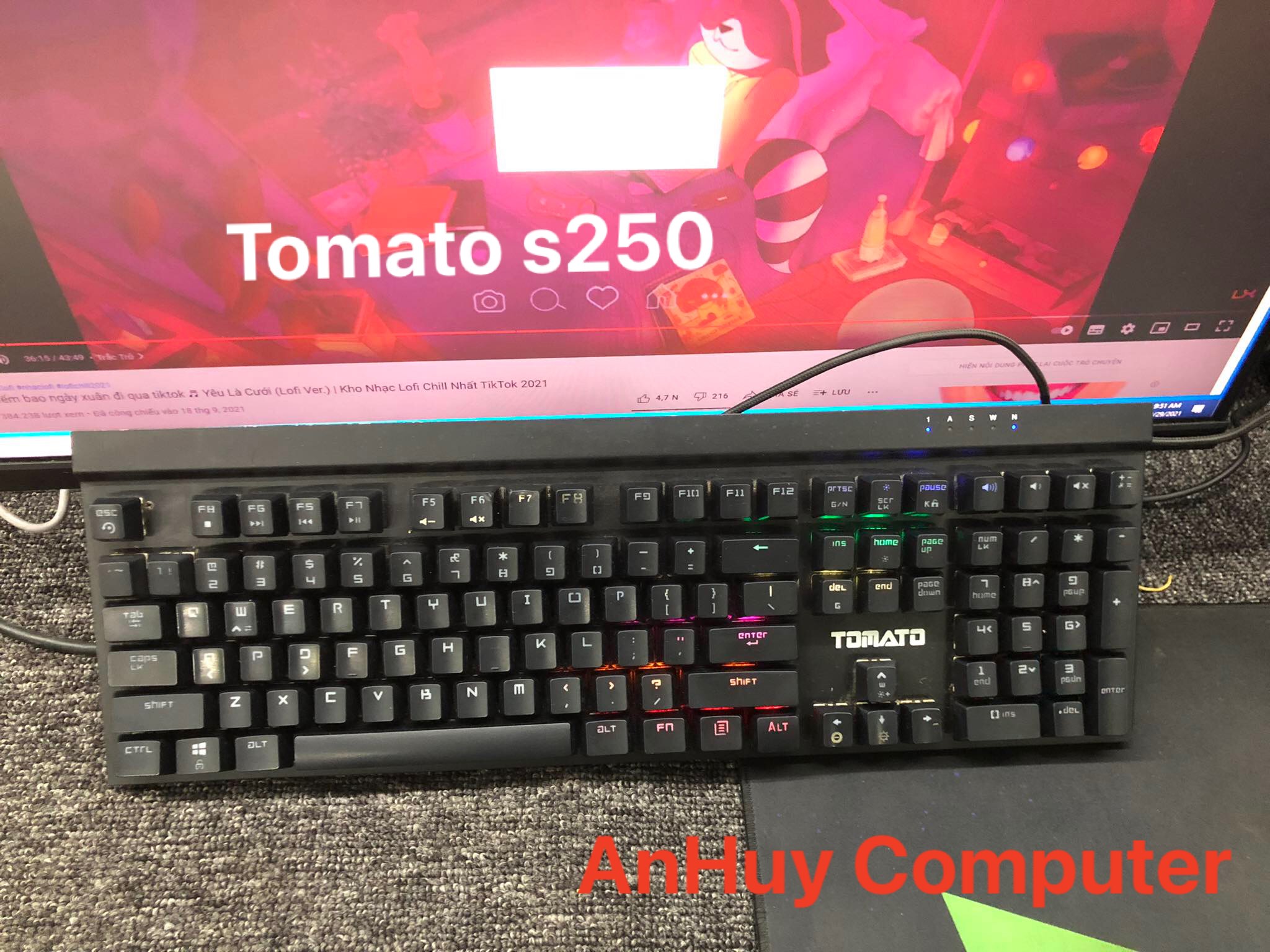 Bàn phím tomato s250