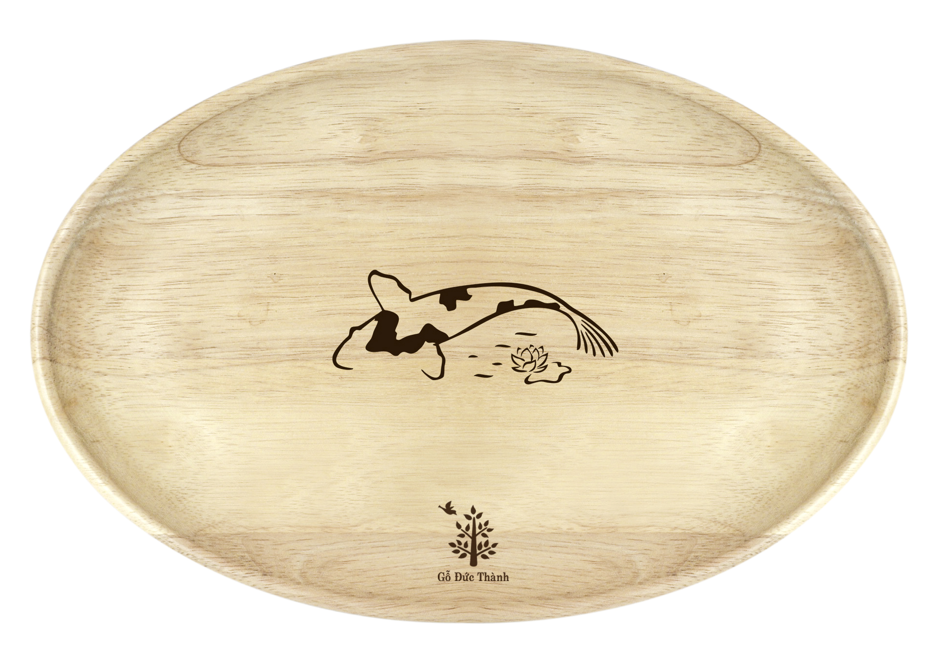 Đĩa gỗ oval size trung gỗ đức thành 27131