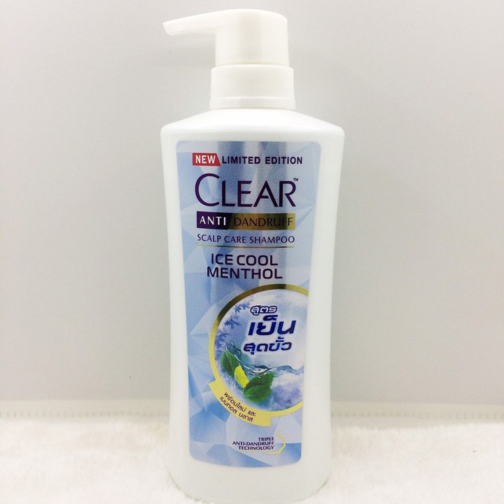 Dầu gội clear bạc hà 480ml chính hãng thái lan