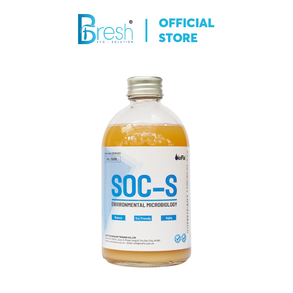 Bfresh vi sinh xử lý mùi hôi biofix soc s chai 350ml