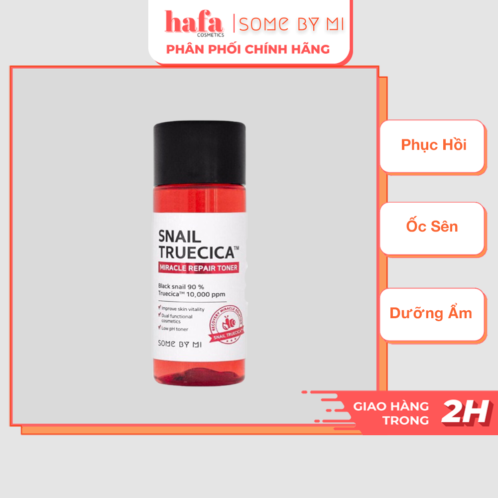 [Minisize 30ml] Nước Hoa Hồng Dưỡng Ẩm, Tái Tạo Và Phục Hồi Da Chiết Xuất Ốc Sên Some By Mi Snail Truecica Miracle Repair Toner 30ml _ Some By Mi Chính Hãng