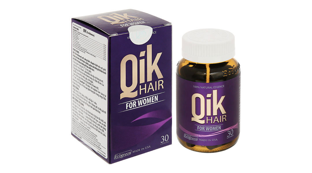 Qik Hair For Men kích thích mọc tóc dành cho nam hộp 30 viên