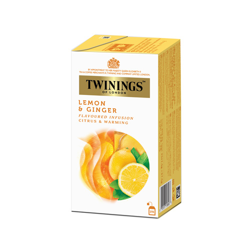 Trà chanh và gừng twinings 25 gói/hộp