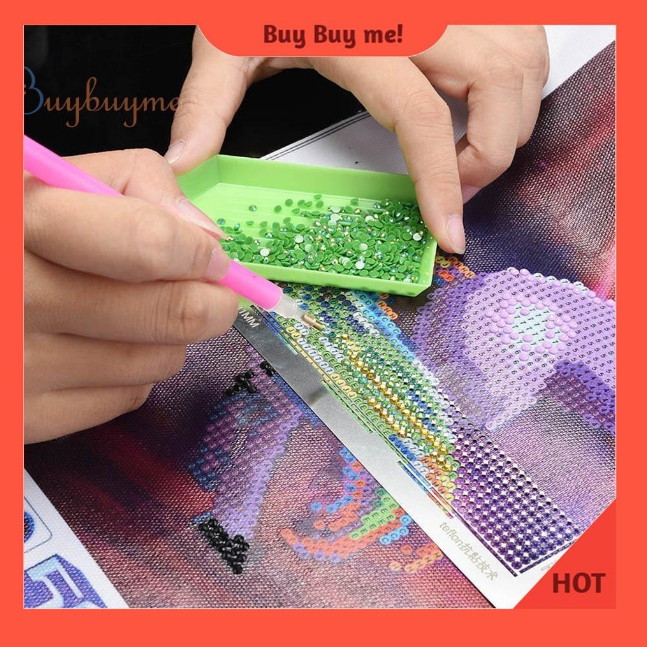 THƯỚC , DỤNG CỤ LÀM TRANH ĐÍNH ĐÁ SIÊU THẲNG 13CM (A-141)