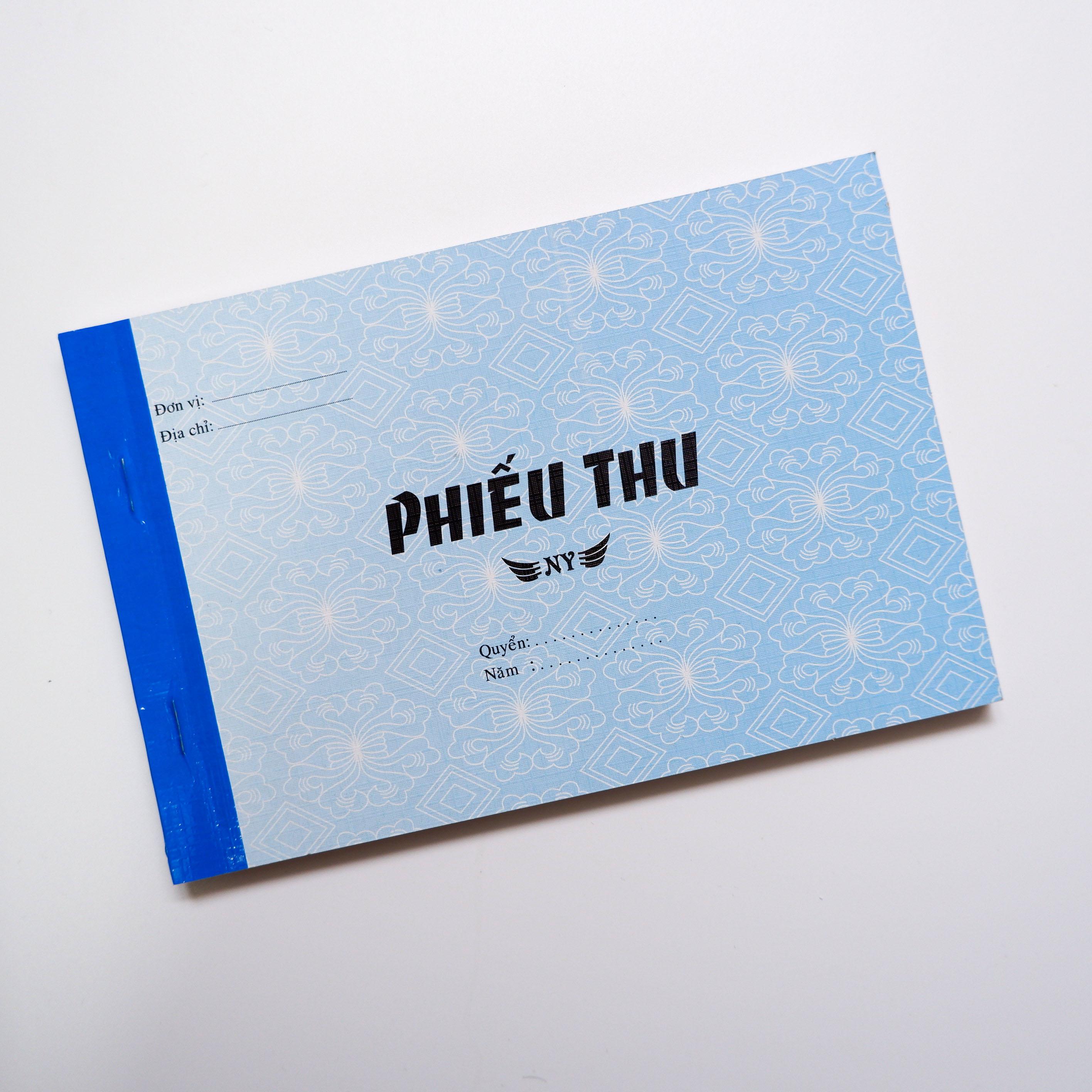 10 cuốn phiếu thu 3 liên 150 tờ (50 bộ) 13x19