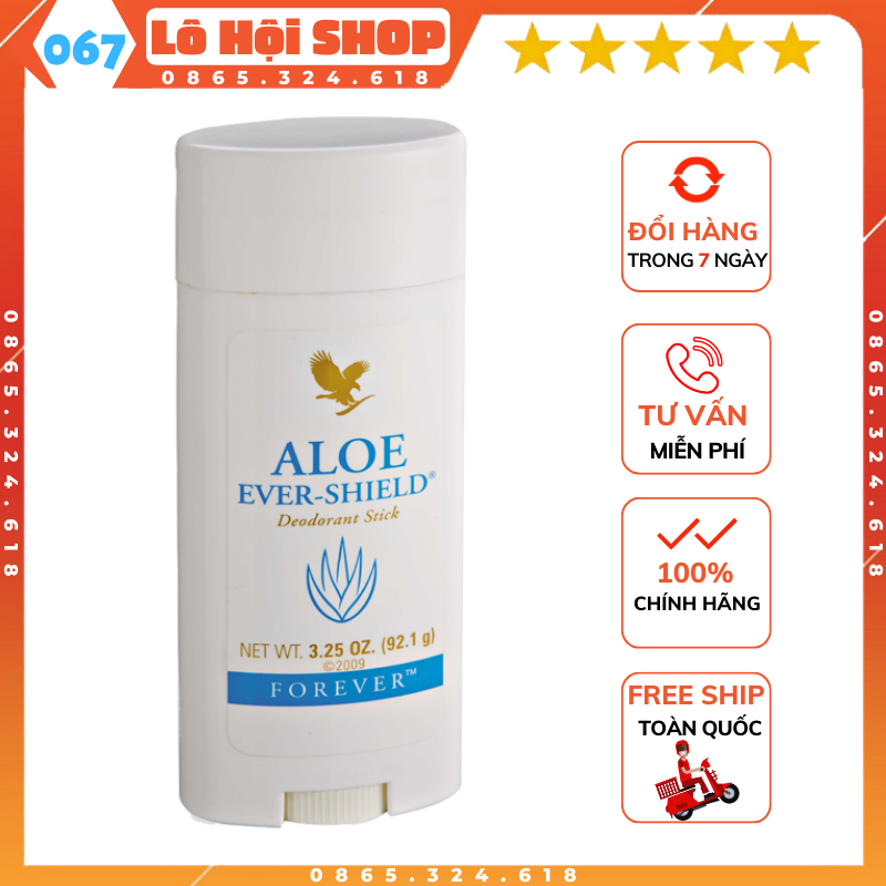 Sáp khử mùi forever aloe ever shield | khử mùi 067flp lô hội