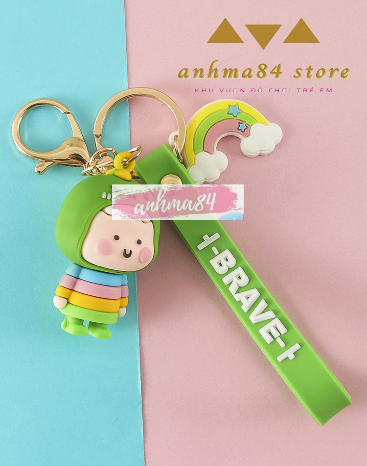 Móc khóa khủng long - móc khóa em bé khủng long - móc khóa hình khủng long hoạt hình dễ thương - anhma84 store