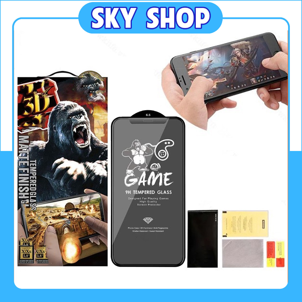 Kingkong iPhone 14 Pro Max 7 8 plus Xs XR 11 13 Pro Max xsmax 12 Pro Max full screen matte glass-Sky accessories