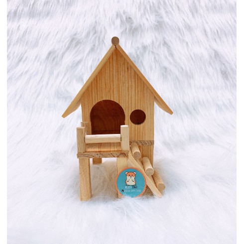 Nhà sàn gỗ cho hamster