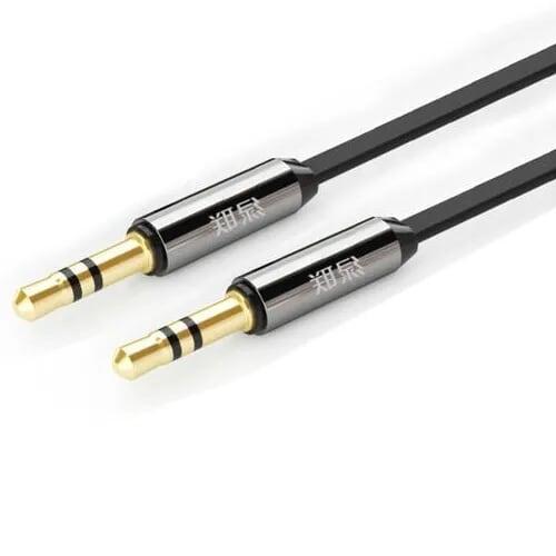 Ugreen 10721 1.5m màu đen cáp âm thanh 2 đầu 3.5mm dương dây dẹt av119