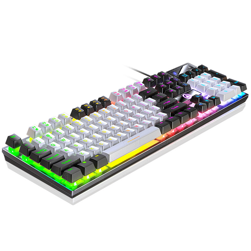 Bàn phím giả cơ yindiao chống nước k500 led rgb cho game thủ