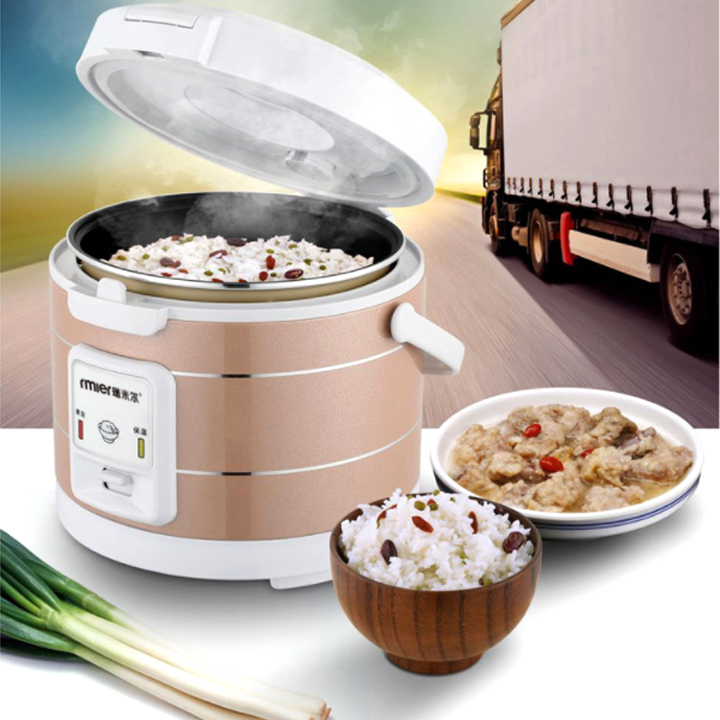 Nồi cơm điện mini sử dụng trên xe tải 24V - 3L