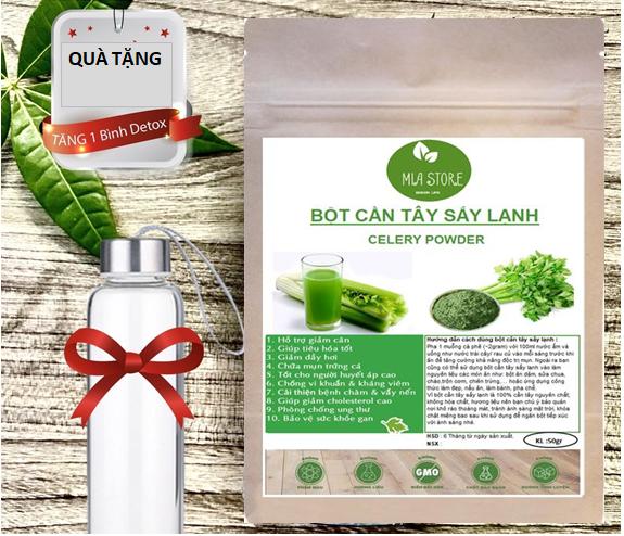 Bột cần tây sấy lạnh 100% nguyên chất