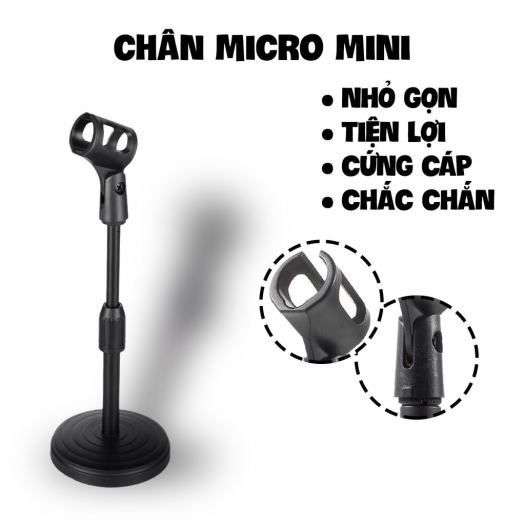 Chân kẹp micro để bàn dành cho mic C7 C11 C16 C25 C28, hàng chính hãng, cứng cáp, chắc chắn, quay mic 260 độ