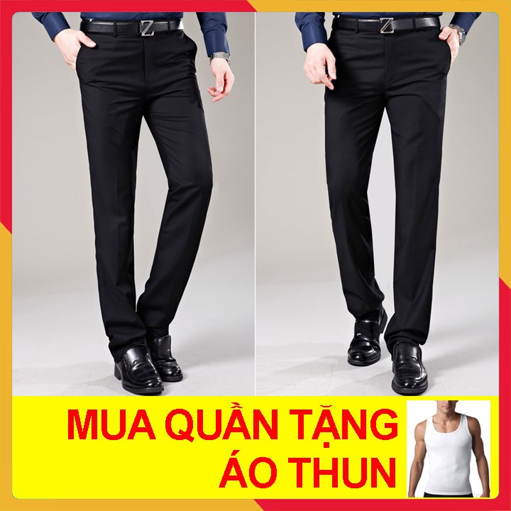 Quần tây nam quần tây, quần âu nam đẹp dáng suông