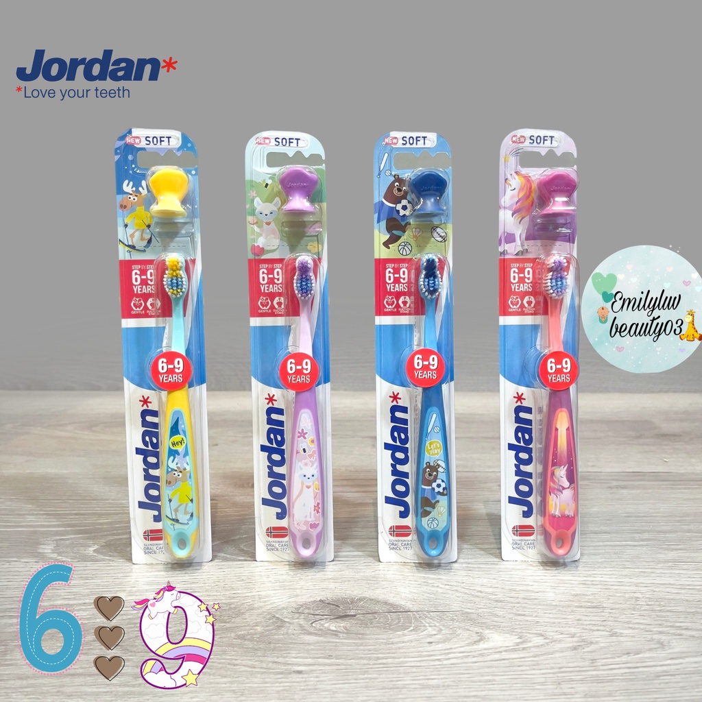 Bàn chải đánh răng Jordan step 3 cho bé từ 6-9 tuổi