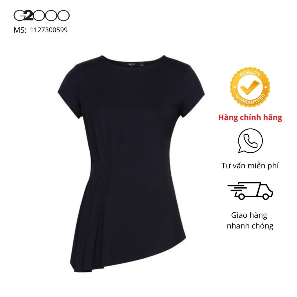 Áo thun nữ g2000 2 màu - trắng/đen
