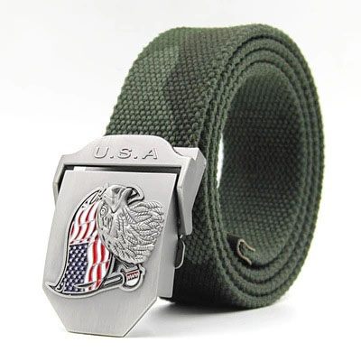 [HCM]Dây Nịt Thắt Lưng Vãi Dù USA Hình Đại Bàng