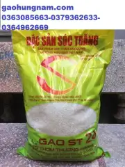 Gạo ST24-10kg -sóc trăng-top 3 gạo ngon nhất thế giới - gaohungnam.com-gạo Hưng Nam- chỉ bán tại Hà Nội - freeship-miễn phí vận chuyển Hà Nội