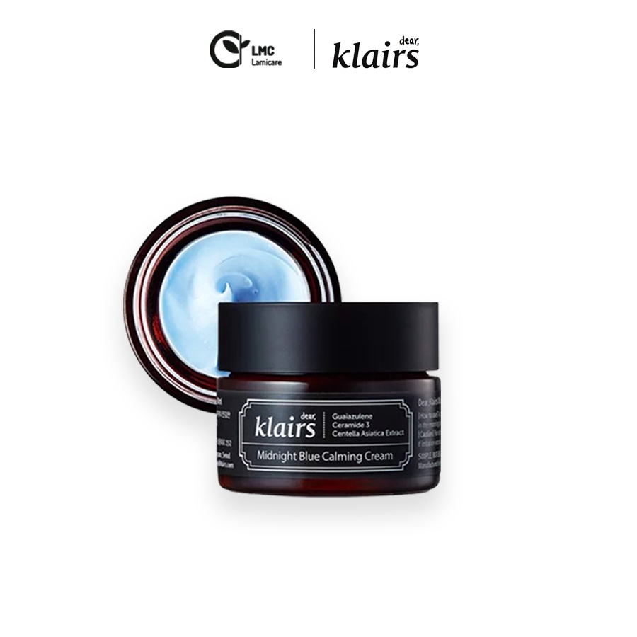 Kem dưỡng kiểm soát nhờn làm mờ thâm nám hiệu quả Klairs midnight blue calming cream 30ml