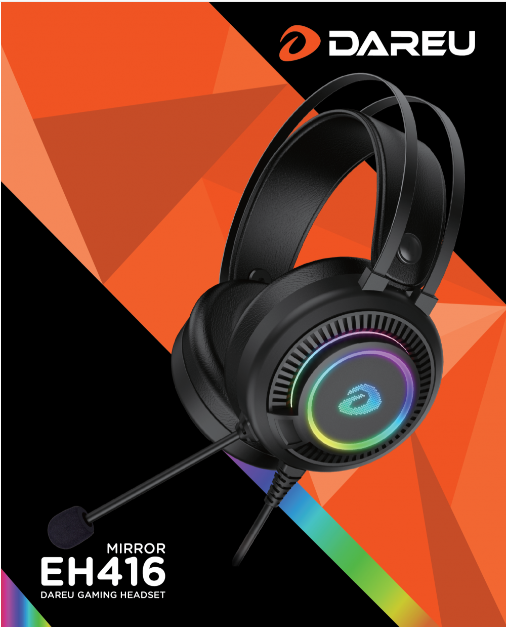 Tai nghe chụp tai over ear gaming dareu eh416 led rgb