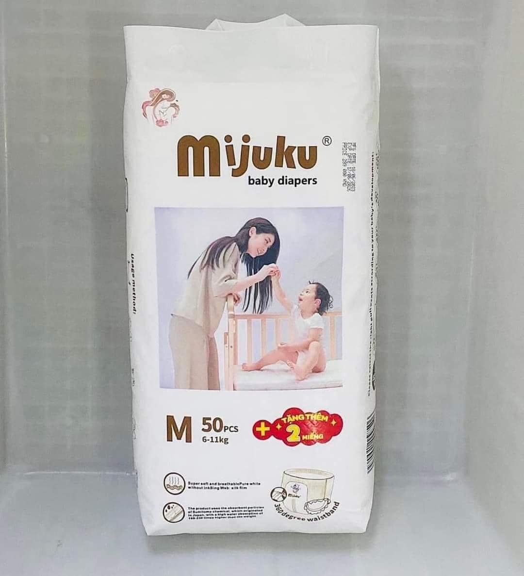 Bỉm tã dán và quần Mijuku xuất nhật đủ các size