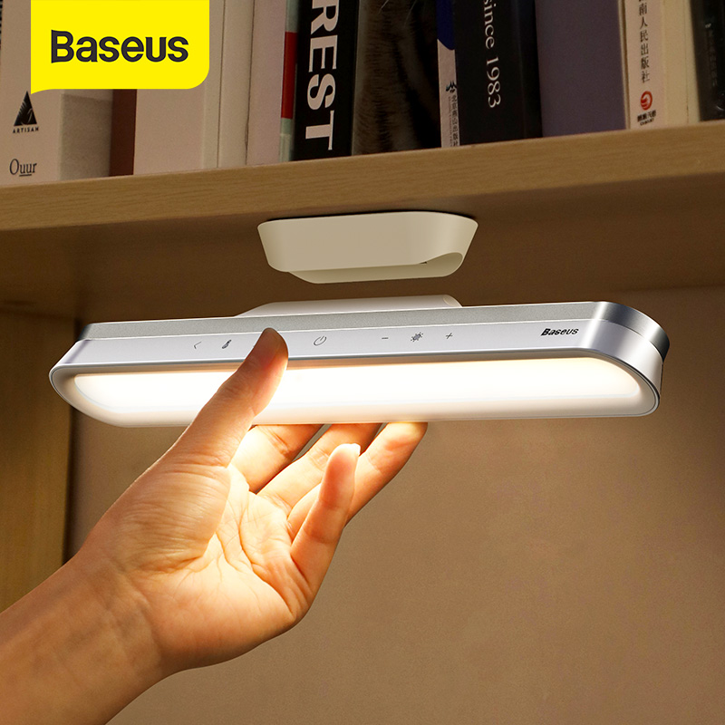 Baseus Đèn bàn Treo đèn bàn từ tính Đèn bàn LED cảm ứng không dây Đèn bàn có thể sạc vô cấp Đèn chiếu sáng đèn ngủ cho tủ quần áo Tủ quần áo Văn phòng nhà bếp