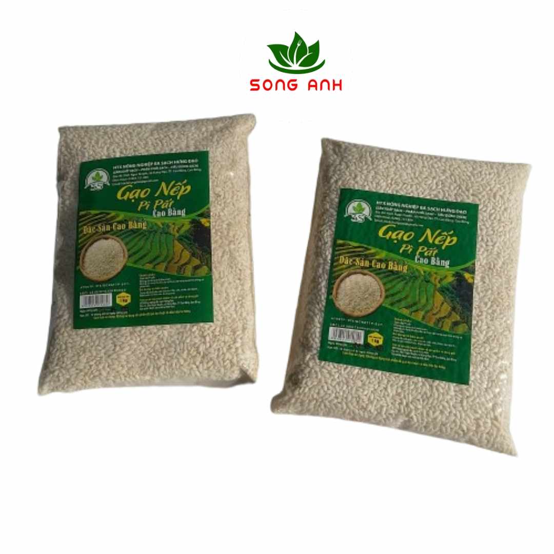 Gạo nếp Pì Pất đặc sản Cao Bằng túi 1kg dẻo ngon, thơm mùi mỡ vịt, chuẩn sạch từ sản xuất