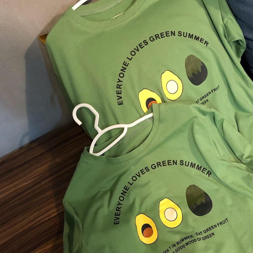 Áo thun in hình 3 Trái Bơ - Áo thun unisex nam nữ đều mặc được