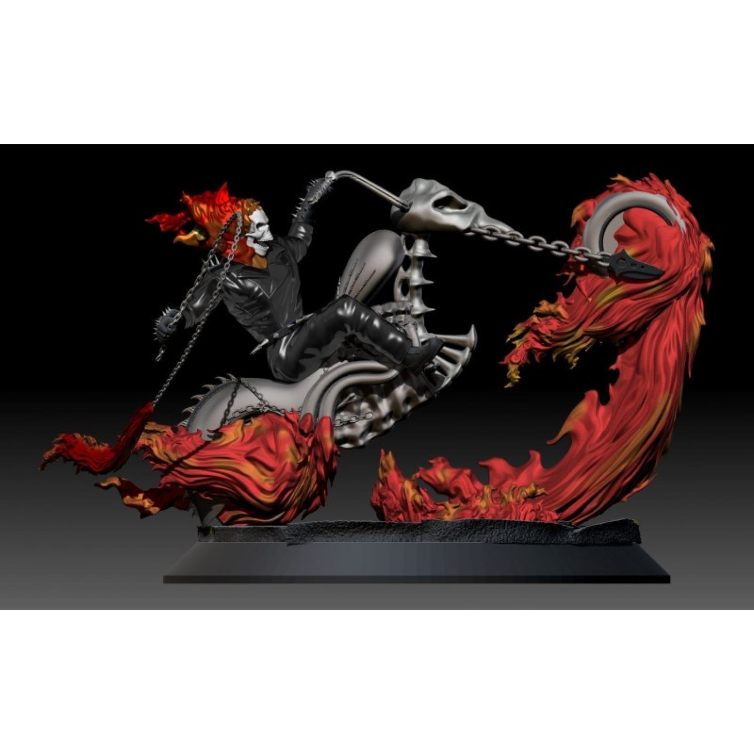 Mô hình figure 112 Ghost Rider chính hãng PW TOYS  2DBeat Figure Store