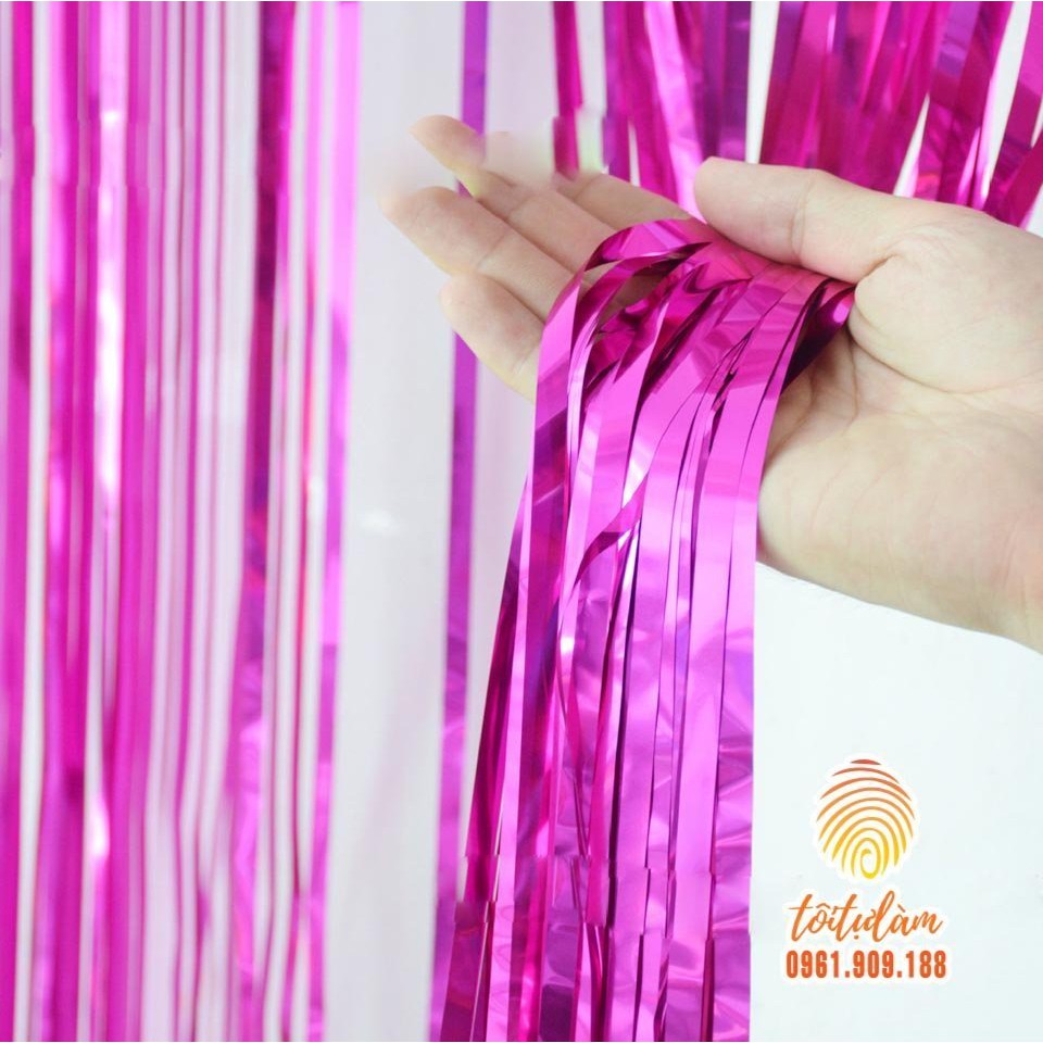 Rèm trang trí sét bóng sinh nhật - tôi tự làm