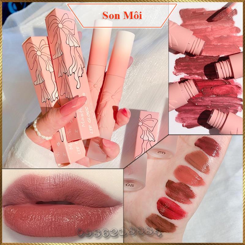 Son kem nơ MAXFINE Lip Gloss lâu trôi mịn môi căng bóng quyến rũ SNM6