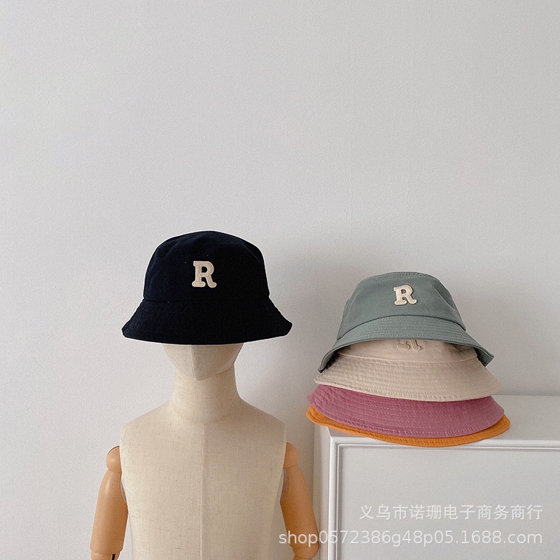 Mũ vành chữ r dễ thương cho bé 3y-8y