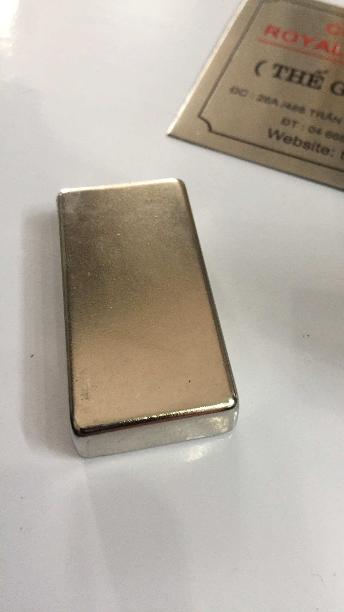 Bộ 2 viên nam châm đất hiếm 50x25x10mm