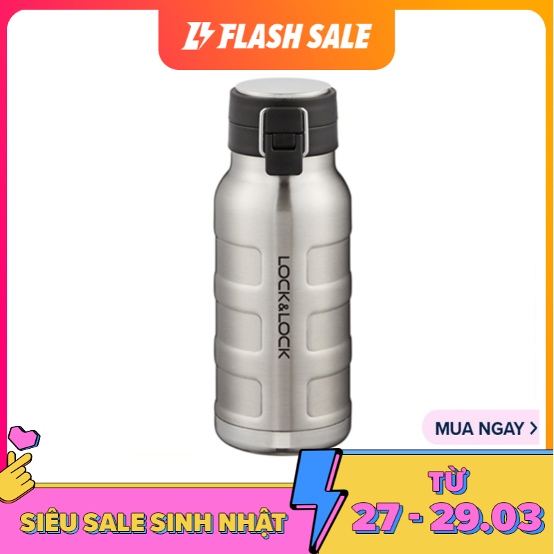 Bình giữ nhiệt thép không gỉ bumper bottle lock&lock lhc4141slv