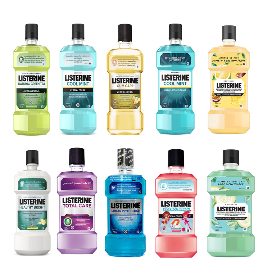 Nước súc miệng Listerine chai 750ml