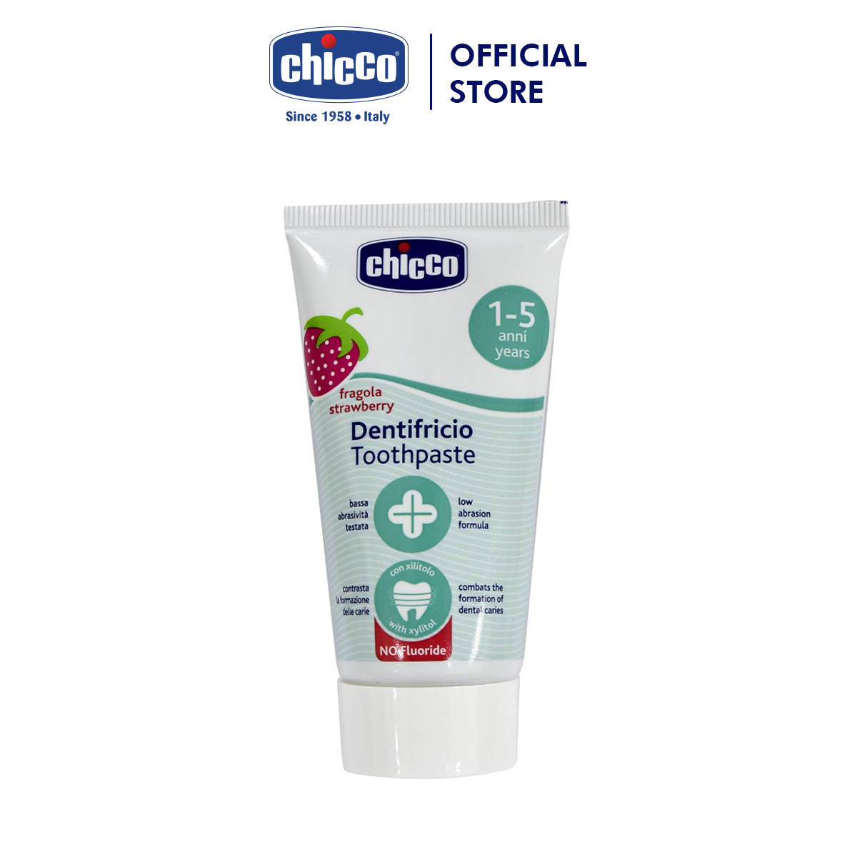 Chicco Strawberry Flavored Toothpaste 1 - 5 Years