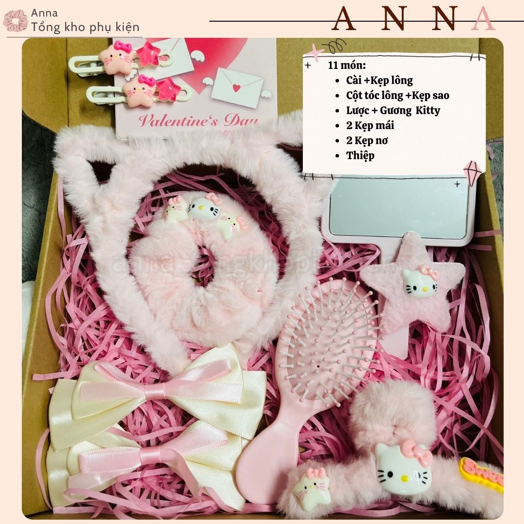 Hello Kitty Birthday Gift Set for Children, Lovers, Friends, Super Cute Gift Box for Girlfriend and Lover Anna - 8