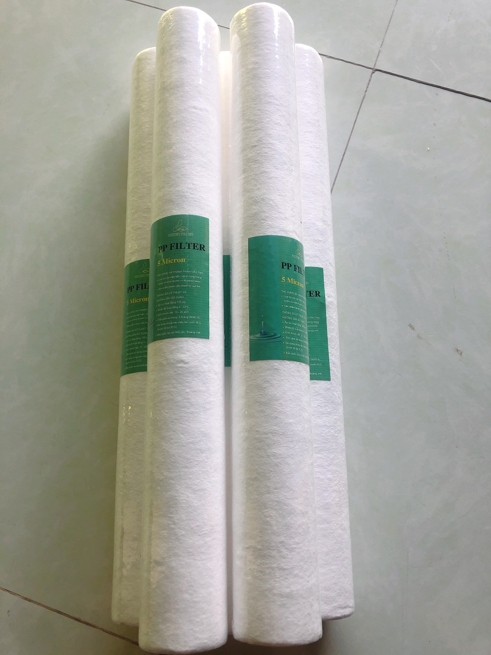 Combo 5 lõi lọc thô PP 20 inch (1 hoặc 5 micron tùy thời điểm)