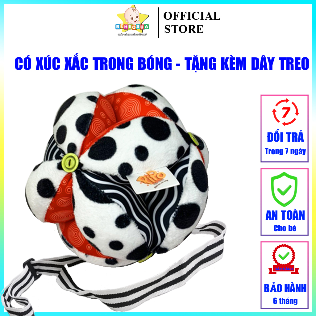 Bóng vải cho bé - Bóng vải kích thích thị giác theo phương pháp Montessori - Chính hãng PIPO Việt Nam