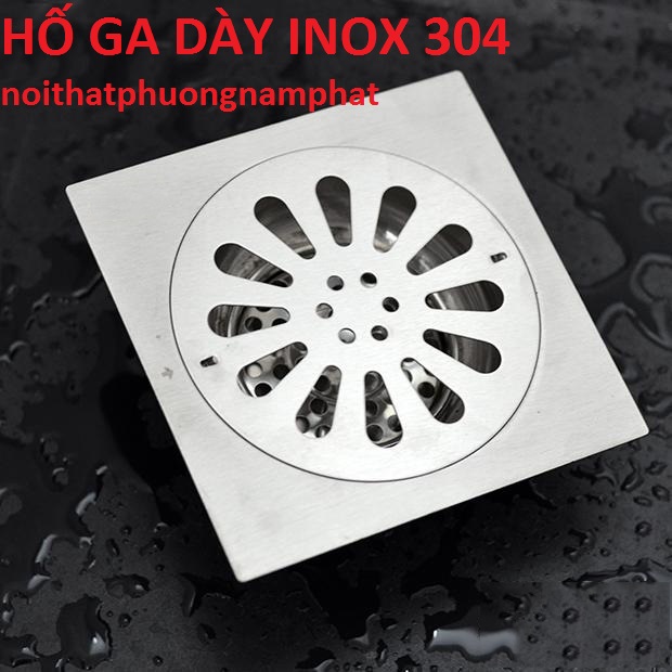 [HCM][GIÁ SỈ CHẠY SỐ LƯỢNG Phễu Thoát Sàn Hố Ga Lược Rác INOX 304 Chống Mùi Hôi HG4 Chất liệu inox 304 không han gỉ đáy nhiều khấc nên phi 60 90 đều dùng được