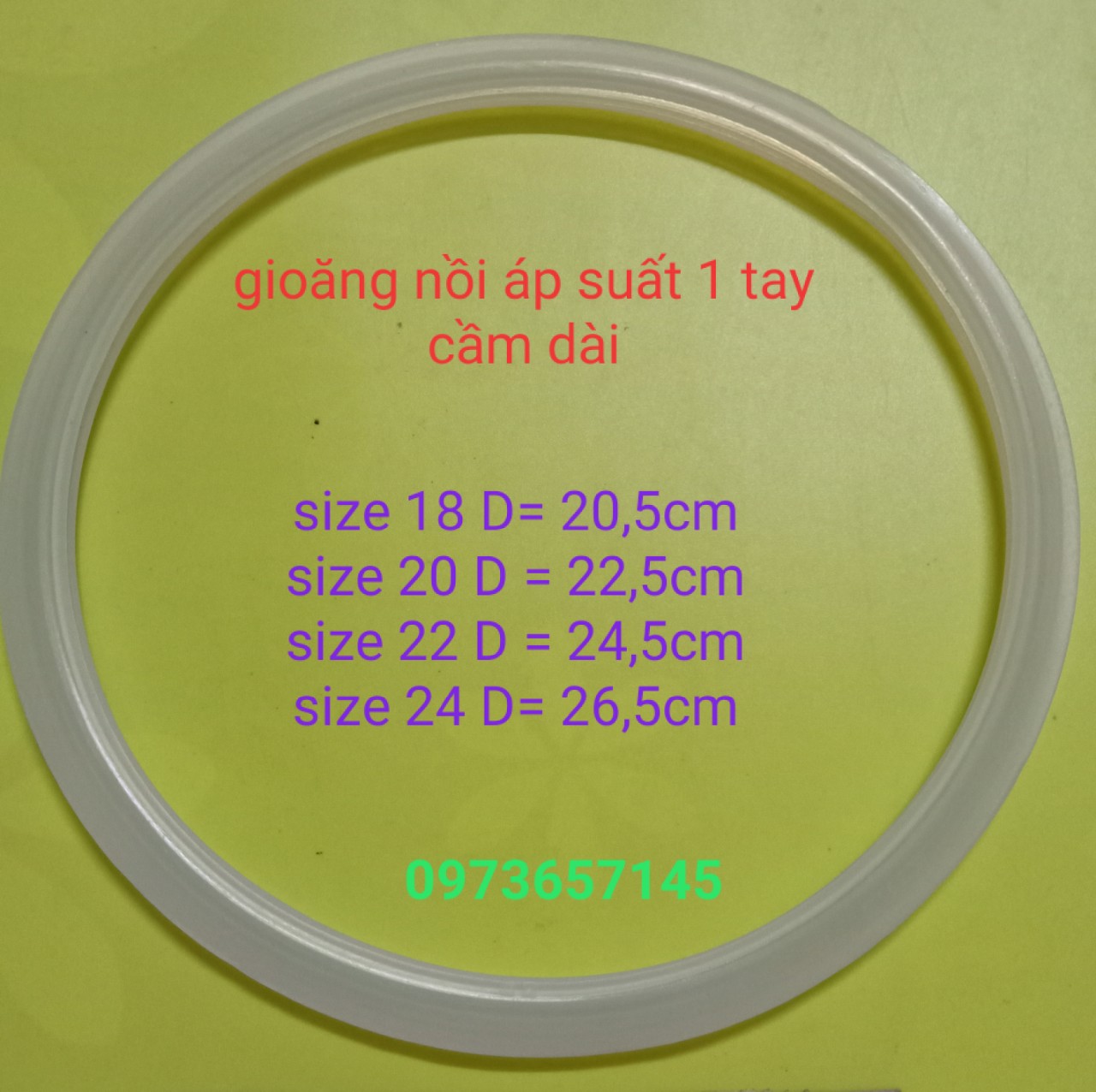 Gioong - ron - zoong -gioăng nồi áp suất tay cầm dài