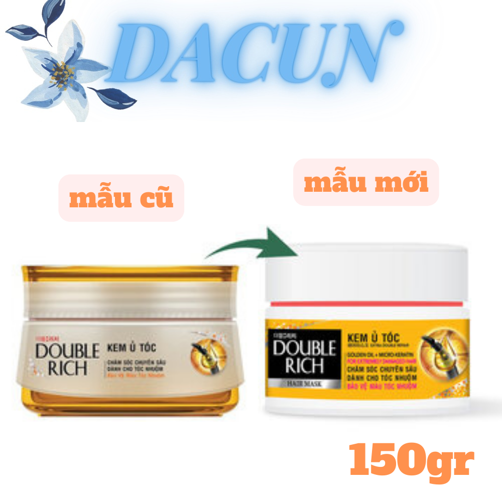Kem ủ tóc double rich chuyên sâu cho tóc nhuộm 150g hair mask extra damage