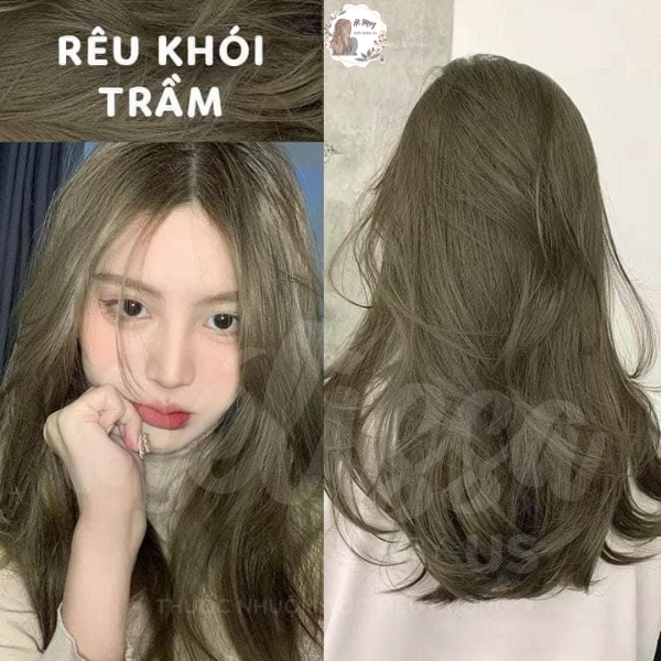 Thuốc Nhuộm Tóc Rêu Khói Trầm Không Cần Tẩy