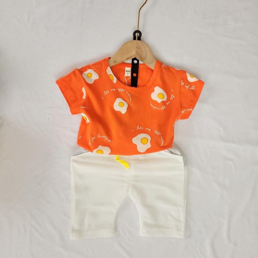Bộ lửng áo trứng cam cho bé 10-20kg