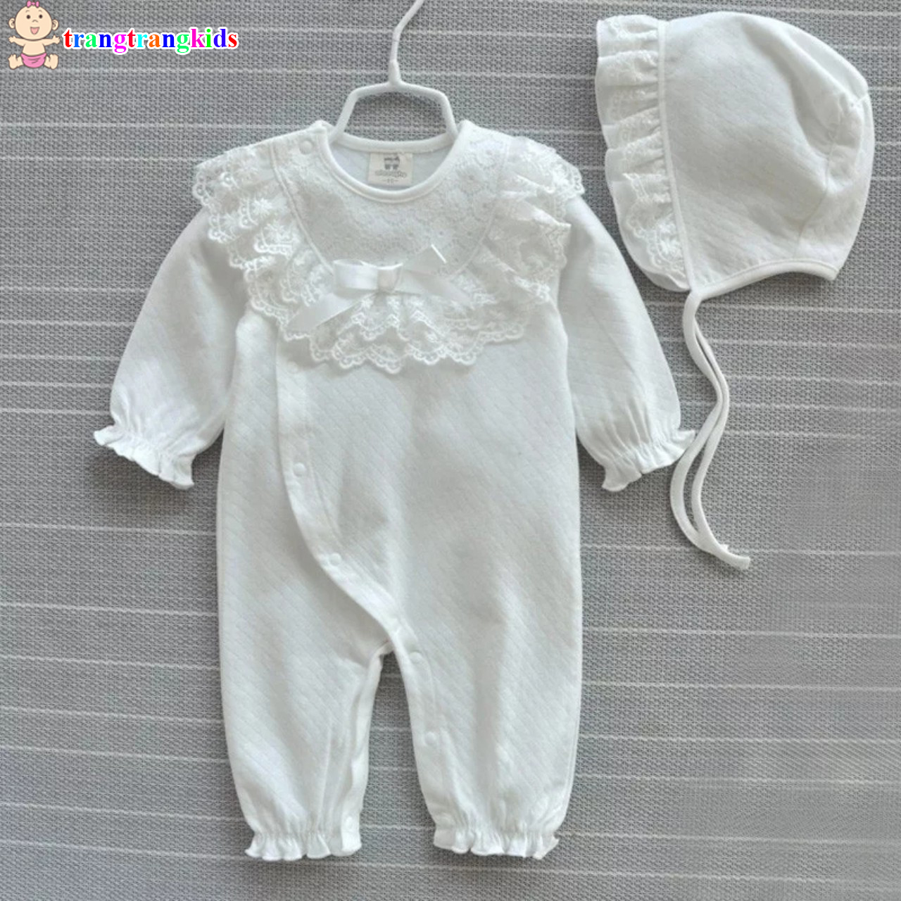 BODY TIỂU THƯ CÚC CHÉO KÈM MŨ CHO BÉ GÁI