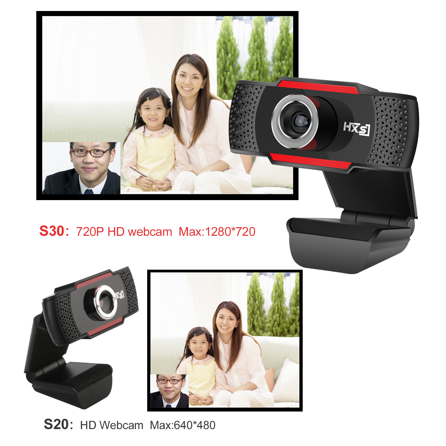A870 USB Webcam,Web Camera,Web cam Desktop camera With Built-in MIC for Video Calling and Recording 8