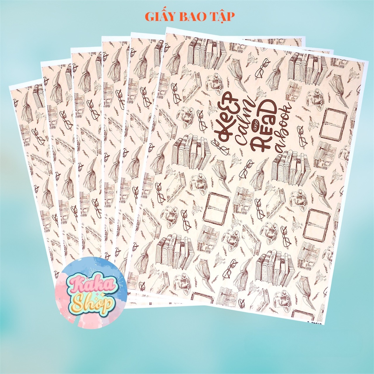 📚 set 6 tờ giấy bao tập ✨ giấy bọc vở, bìa bao tập sgk học sinh, sinh viên - sticker học giỏi, siêng năng, sáng tạo.