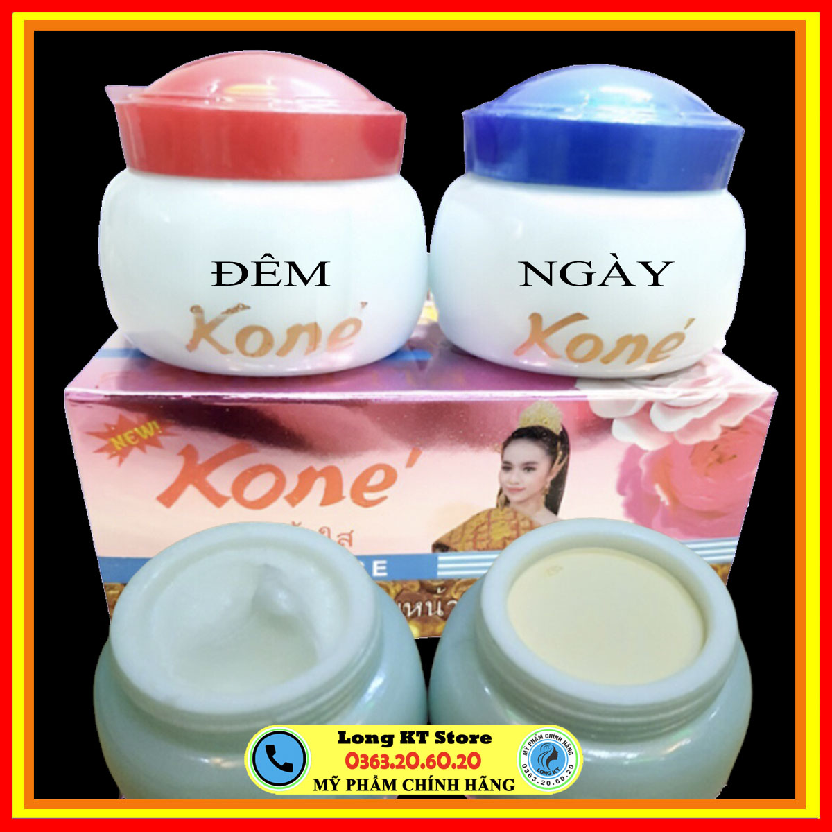[Koné]Bộ Đôi Kem Dưỡng Trắng Mịn & Bảo Vệ Da Toàn Diện Ngày&Đêm Kone KEM KONE’ cặp (ngày và đêm)- nám, tàn nhang,
